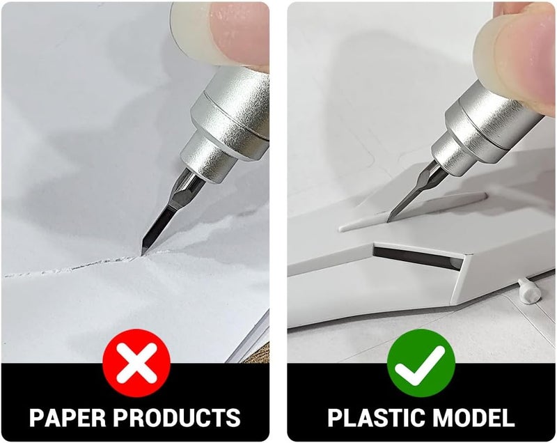 HARDWIN Model Scriber Tool with 0.2mm Tungsten Blade – for Gundam, RG Scale, Resin Models – Scribing, Panel Line Engraving, Detailing (Marking Tool, Modeling Hobby) - Image 5